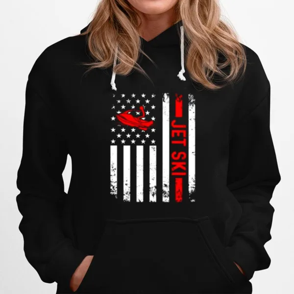 Let? Ski American Flag Unisex T-Shirt