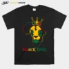 Lion Juneteenth Black King African American Black Pride Unisex T-Shirt