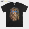 Lion With Headphones And Dreads   Awesome Graphic Unisex T-Shirt