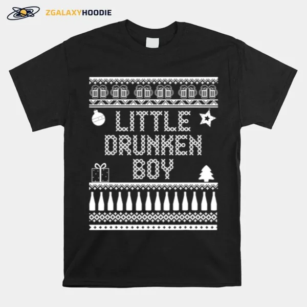 Little Drummer Christmas Parody Little Drunken Boy Unisex T-Shirt