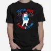 Little Miss Americorn Girls 4Th Of July Unicorn Fun Unisex T-Shirt