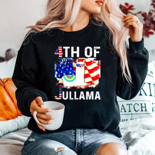 Llama 4Th Of July Jullama Unisex T-Shirt