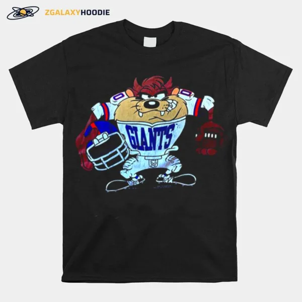 Looney Tunes Taz 1993 Player New York Giants Unisex T-Shirt