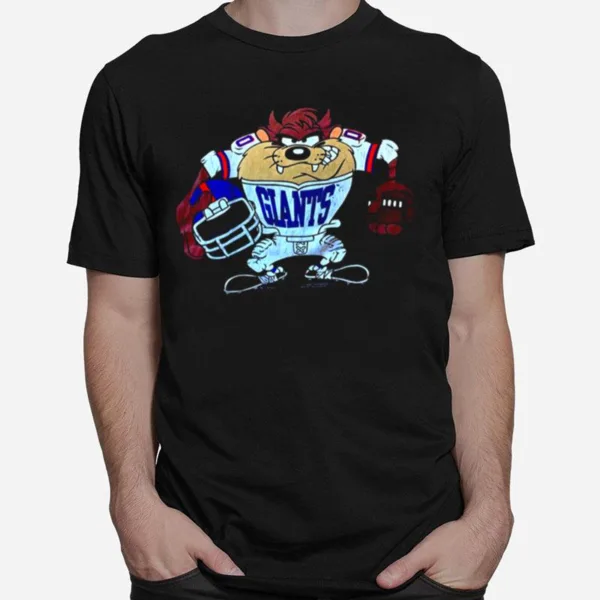 Looney Tunes Taz 1993 Player New York Giants Unisex T-Shirt