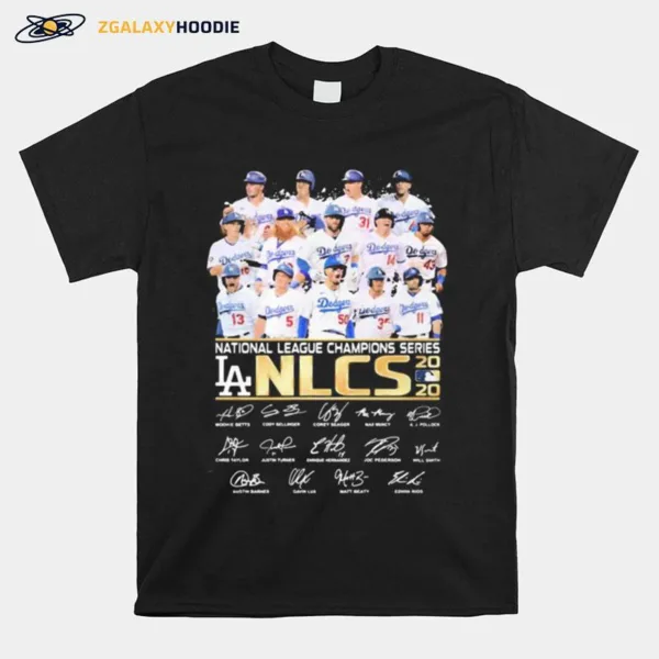 Los Angeles Dodgers National League Champions Series Nlcs Signatures Unisex T-Shirt