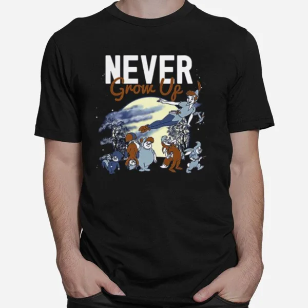 Lost Boys Never Grow Up Night Portrait Peter Pan Disney And Pixar? Holiday Unisex T-Shirt