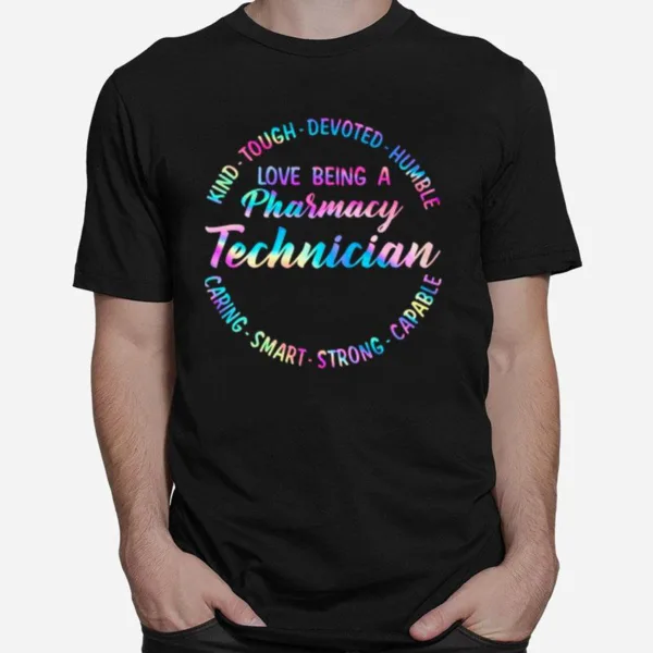 Love Being A Pharmacy Technician Purple Pharmacytechnician Unisex T-Shirt