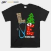 Love Stethoscope Snowflake Retired Nurse Christmas Scrub Unisex T-Shirt