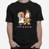 Lovely Golden Retriever And Snoopy Friends Light Unisex T-Shirt