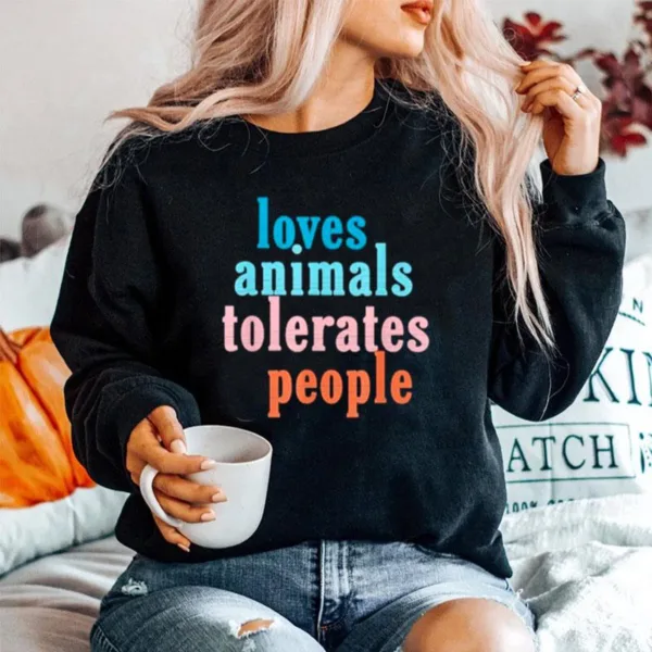 Loves Animals Tolerates People Unisex T-Shirt