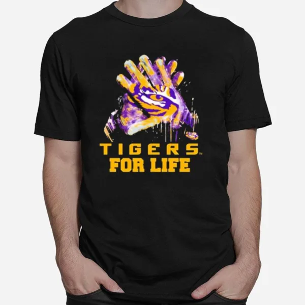 Lsu Tigers Gloves Tiger For Life Unisex T-Shirt