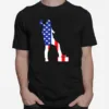 Lumberjack Usa Flag American Unisex T-Shirt