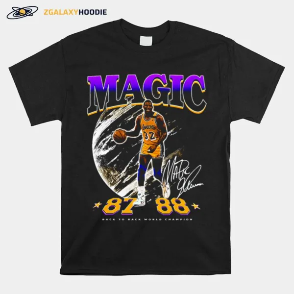 Magic Johnson Back To Back World Champion S Unisex T-Shirt