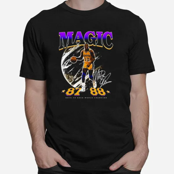 Magic Johnson Back To Back World Champion S Unisex T-Shirt