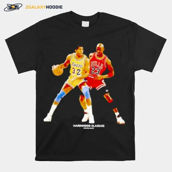 Magic Johnson Vs Michael Jordan Hardwood Classics Unisex T-Shirt