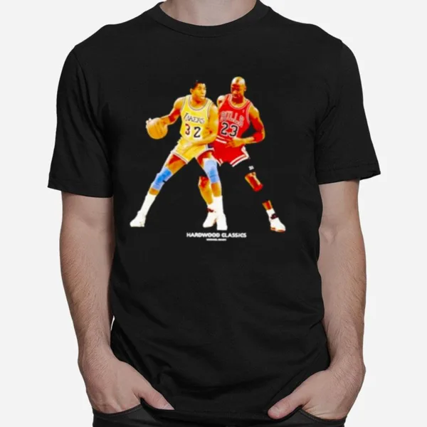 Magic Johnson Vs Michael Jordan Hardwood Classics Unisex T-Shirt