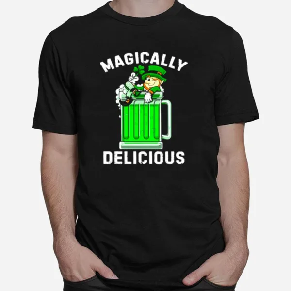 Magically Delicious St Patricks Day Drinking Tee Beer Unisex T-Shirt