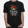 Mama Gnome Red Plaid Matching Family Christmas Pajama Unisex T-Shirt