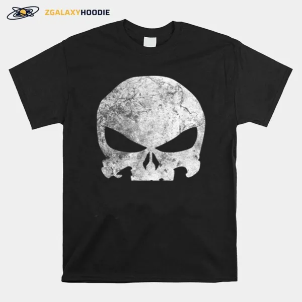 Marvel Punisher Skull Symbol Distressed Unisex T-Shirt