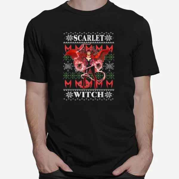 Marvel X Men Scarlet Witch Ugly Christmas Unisex T-Shirt