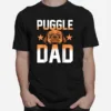 Mens Daddy Puggle Dad Dog Owner Dog Lover Pet Animal Puggle Unisex T-Shirt