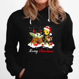 Merry Christmas Baby Yoda And Groot Ornament Christmas Unisex T-Shirt