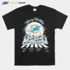 Merry Christmas Miami Dolphins Team Abbey Road Signatures Unisex T-Shirt