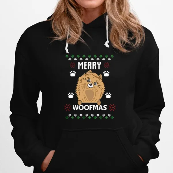 Merry Christmas Woofmas Pomeranian Dog Gift Ugly Christmas Unisex T-Shirt