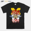 Michigan Wolverines Mens Basketball Fab Five Unisex T-Shirt