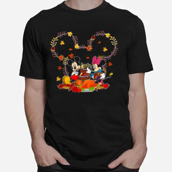 Mickey And Minnie Holiday Party Disney Thanksgivings Unisex T-Shirt