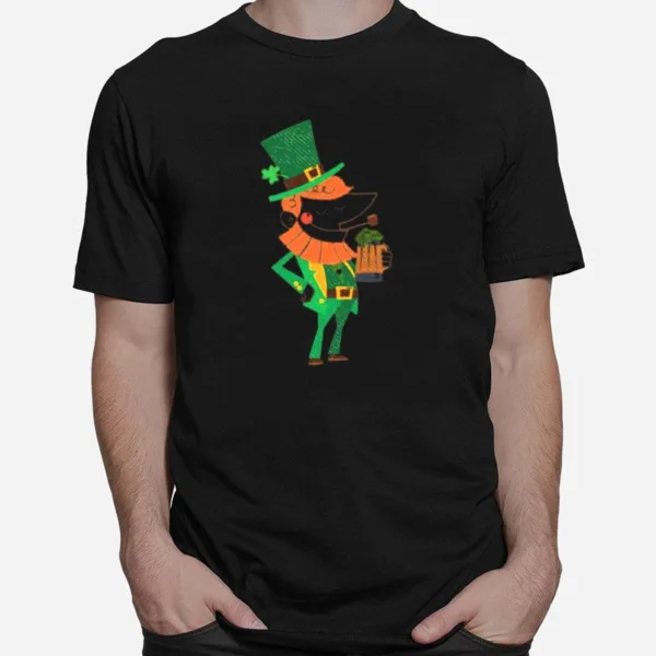 Mid Century Leprechaun Patrick? Day Unisex T-Shirt