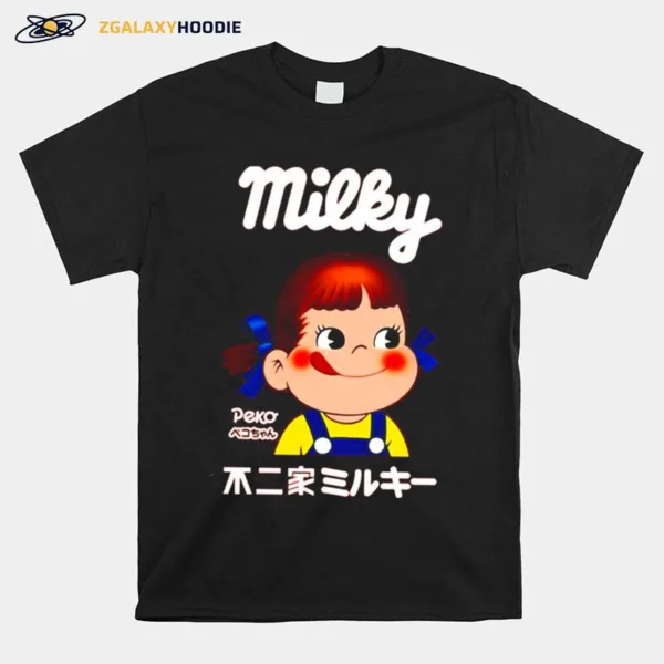 Milky Peko Chan Kanji Unisex T-Shirt