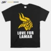 Minnesota Vikings Love For Lamar Unisex T-Shirt