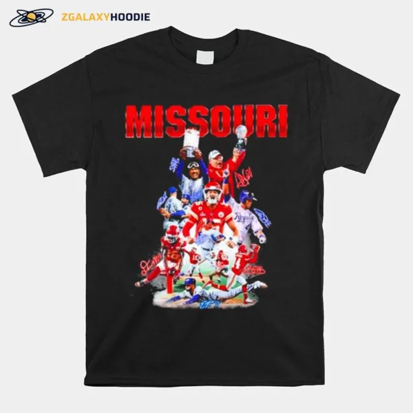 Missouri Vs Dodgers Champions Players Signature Unisex T-Shirt