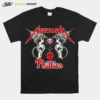 Mlb Philadelphia Phillies Logo Black Metallica Wings Unisex T-Shirt