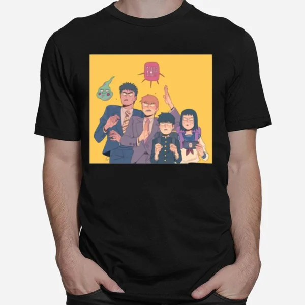 Mob Psycho Squad Funny Design Unisex T-Shirt