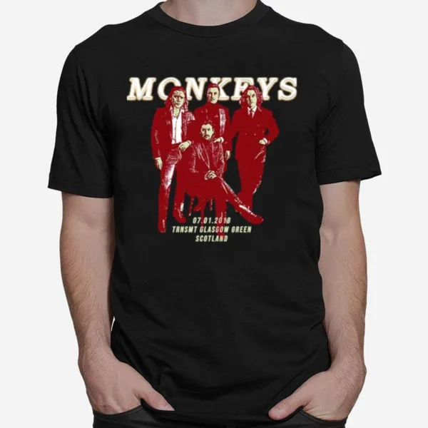 Monkeys Live Trnsmt Glasgow Green Scotland Unisex T-Shirt