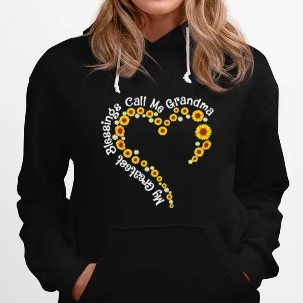 My Greatest Blessings Call Me Grandma Sunflower Heart Unisex T-Shirt