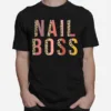 Nail Boss Leopard Print Nail Teach Unisex T-Shirt