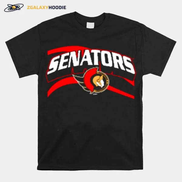 Nhl Ottawa Senators Black Team Jersey Inspired Unisex T-Shirt