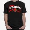 Nhl Ottawa Senators Black Team Jersey Inspired Unisex T-Shirt