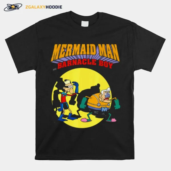 Nickelodeon Spongebob Mermaid Man Batman Comics Inspired Unisex T-Shirt