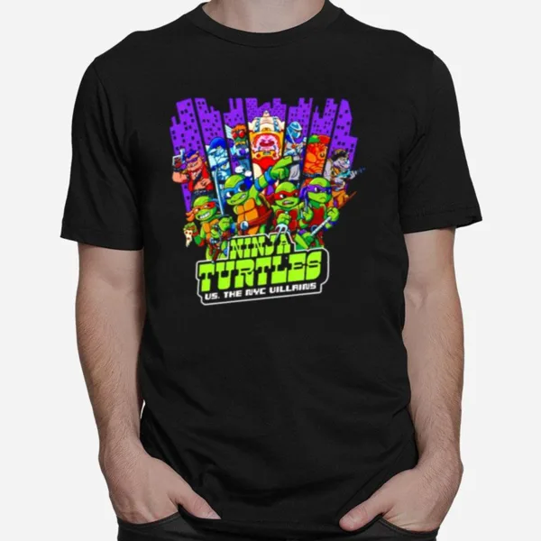 Ninja Turtles Vs. The Nyc Villains Unisex T-Shirt