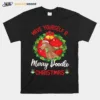 Noel Bell Flowers Have Yourself A Merry Doodle Christmas Unisex T-Shirt