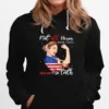 Not All Heros Wear Capes Some Just Fix Teeth Woman Strong American Flag Unisex T-Shirt