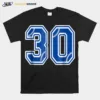 Number 30 Baseball Unisex T-Shirt