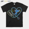 Nurse St. Louis Blues Stethoscope Heart Heartbeat Unisex T-Shirt