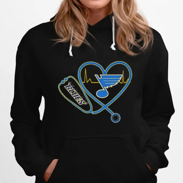 Nurse St. Louis Blues Stethoscope Heart Heartbeat Unisex T-Shirt