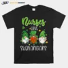 Nurses Love Shenanigans Funny Gnomes Nurse St Patricks Day Unisex T-Shirt