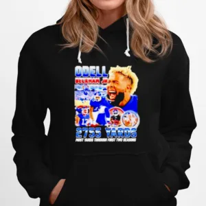 Odell Beckham Jr 2755 Yards Most Yards Through Unisex T-Shirt